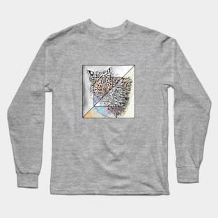 Snow Leopard Square Long Sleeve T-Shirt